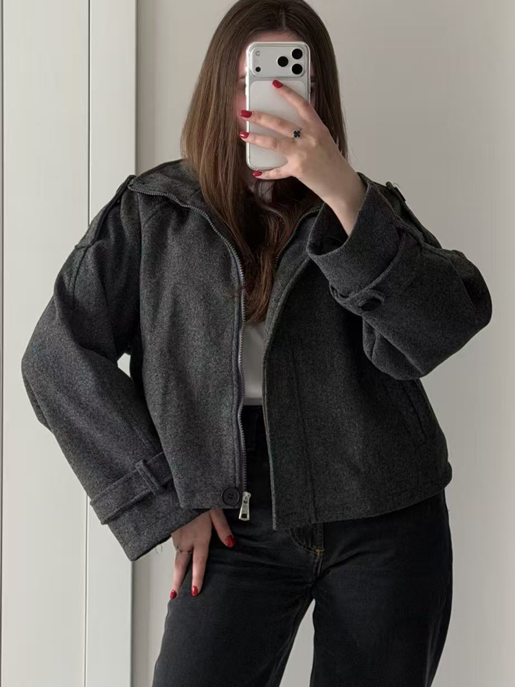 Abrigo de lana vintage de cort - Wool Coat Peacoat reseña y precio