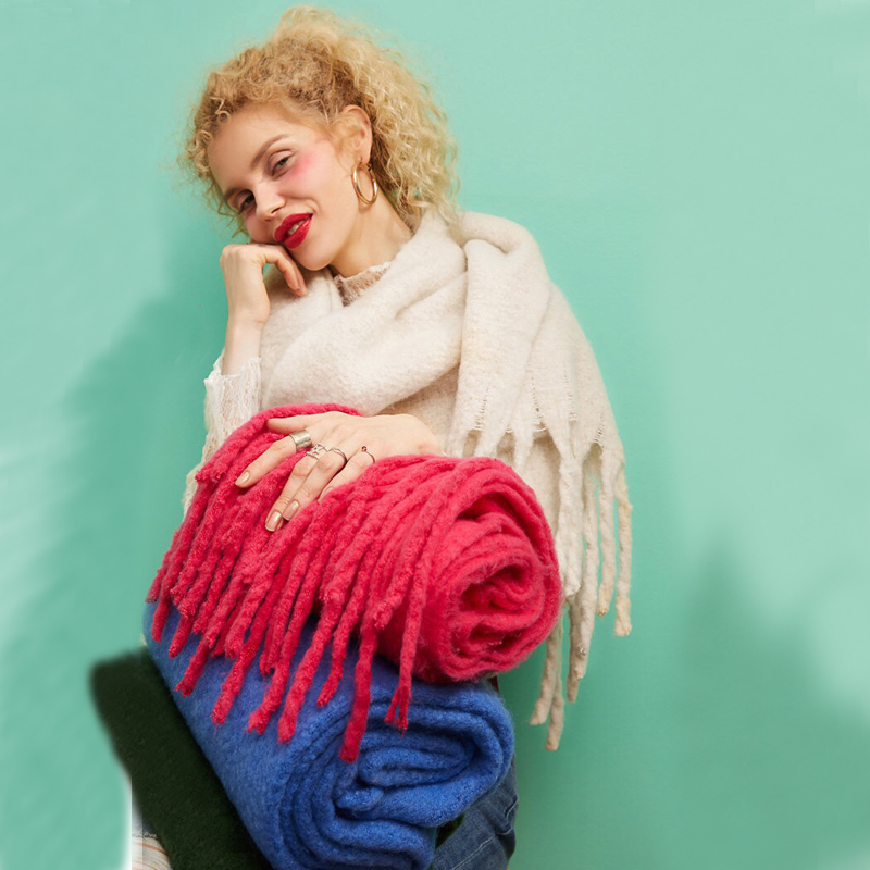 Bufanda de invierno de marca d - Cashmere Pashmina Wrap reseña y precio