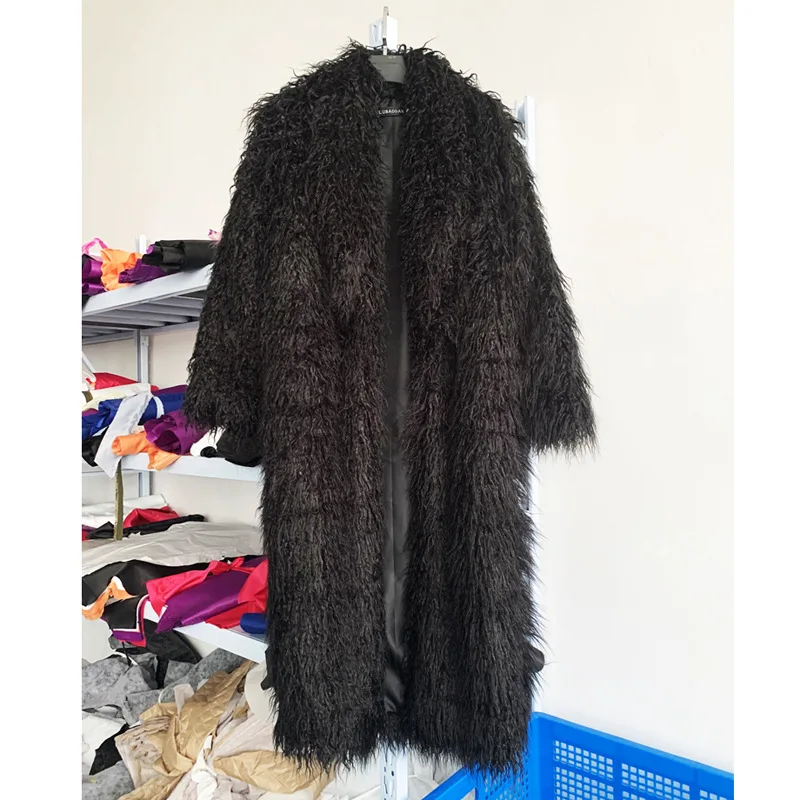 Abrigo largo de piel sintética - Wool Coat Peacoat reseña y precio